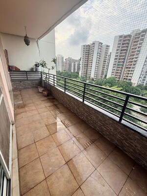 Balcony in 3.5 BHK Apartment at Puri Pranayam, Sector 82 – for Rent