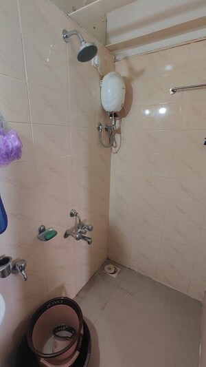 Bathroom in 1 BHK Apartment at Satellite Garden, Goregaon East – for Rent