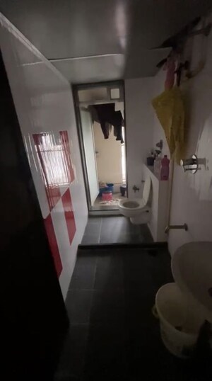 Bathroom in 1 BHK Apartment at Goregaon Sukhniwas CHS, Goregaon West – for Rent