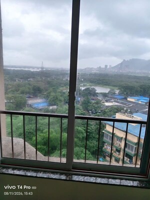 Balcony in 1 BHK Apartment at Vedant Sumeet Elite, Balkum Pada – for Rent