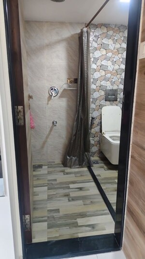 Bathroom in 2 BHK Apartment at Malhar 24 East, Sanpada – for Rent