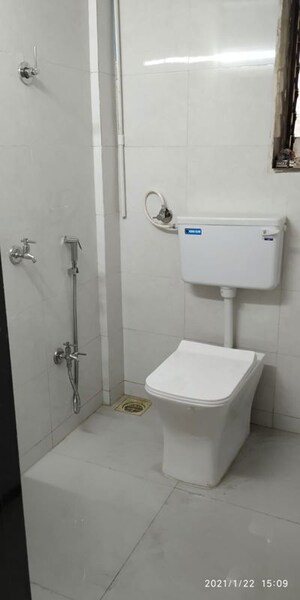 Bathroom in 1 BHK Apartment at Aangan CHS Ghansoli, Ghansoli – for Rent