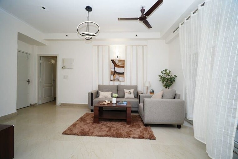 Living Room, amrapali-zodiac 3 Bedroom 1550 Sq.Ft. Apartment In Sector 120 Noida 10665007