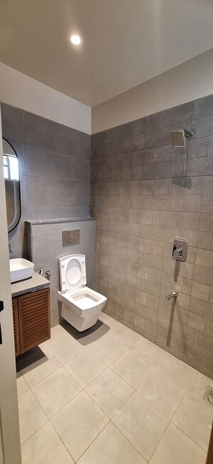 Bathroom in 4 BHK Villa at Auro Shayonam, Manjalpur – for Sale