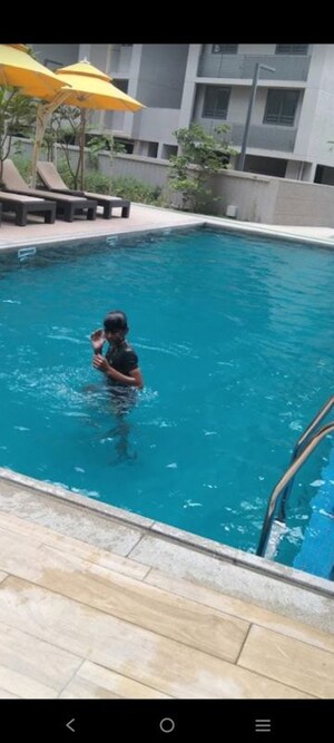 Swimming Pool in 2.5 BHK Apartment at Goyal Orchid Blues, Shela – for Rent