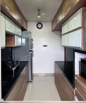 Kitchen in 3 BHK Apartment at Shiv Om CHS, Chandivali – for Rent