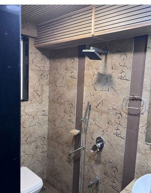Attached Bathroom in 3 BHK Apartment at Shiv Om CHS, Chandivali – for Rent