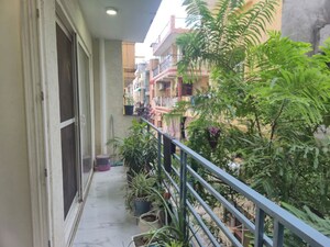Balcony in 3 BHK Builder Floor at Chattarpur – for Rent