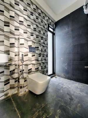 Bathroom in 3 BHK Apartment at Lodha Amara, Kolshet Road – for Rent