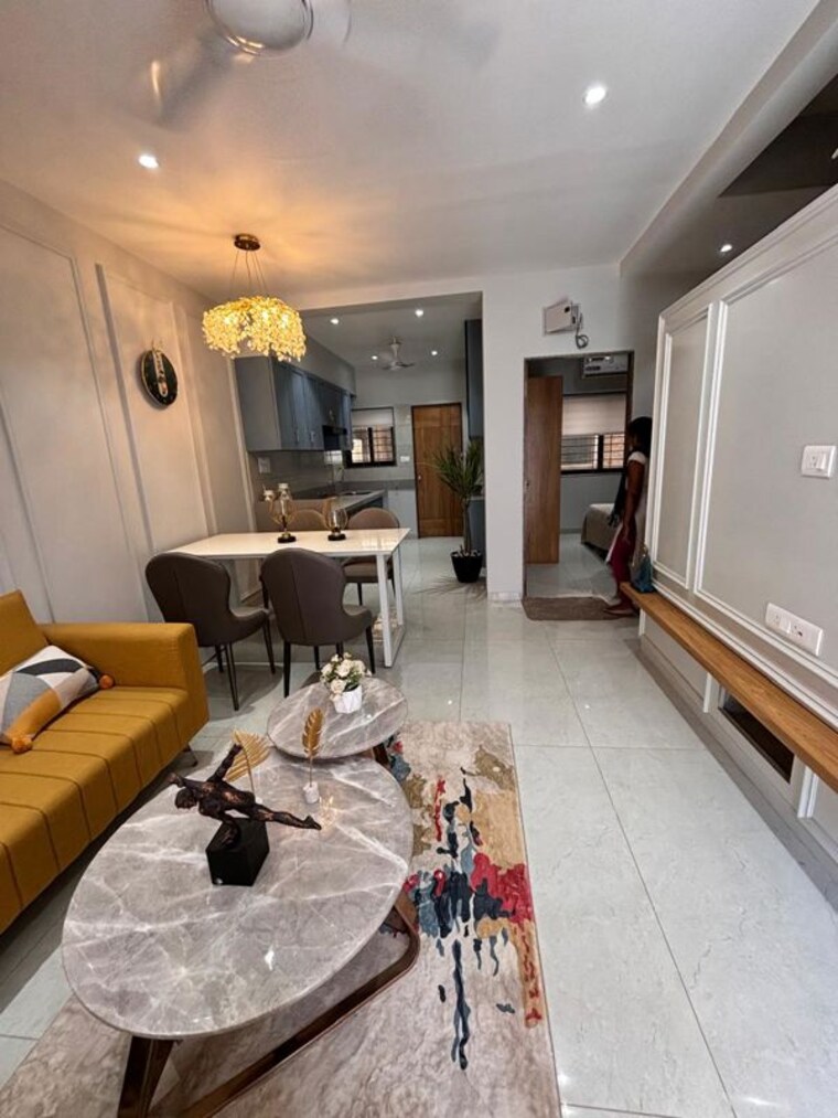 Living Room, darshanam-pride 4 Bedroom 870 Sq.Ft. Villa In Tarsali Vadodara 10665413