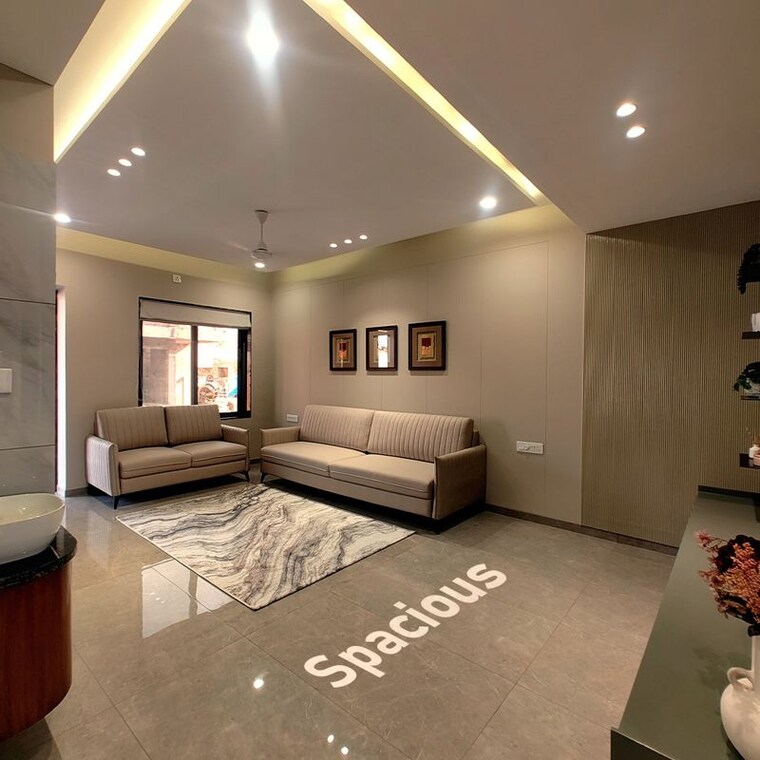 Living Room, sun-exotica 3.5 Bedroom 1311 Sq.Ft. Villa In Tarsali Vadodara 10665447