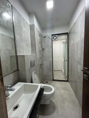 Bathroom in 2 BHK Apartment at Omkar Ananta, Goregaon East – for Rent
