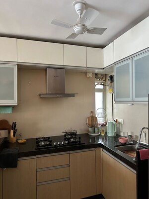 Kitchen in 1.5 BHK Apartment at Aspen Park, Goregaon East – for Rent