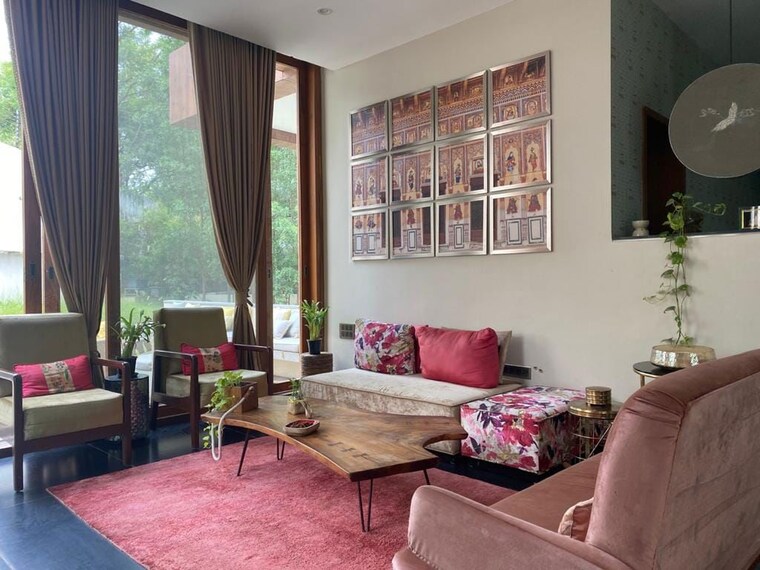 Living Room, whisper-valley 5 Bedroom 10700 Sq.Ft. Villa In Gachibowli Hyderabad 10665716