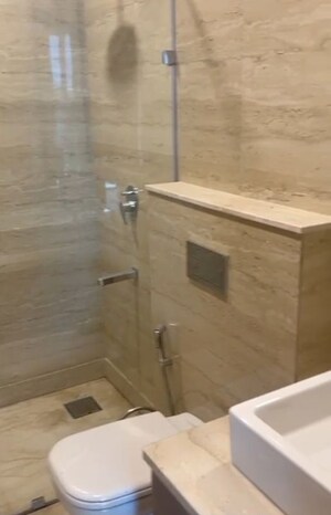 Bathroom in 3 BHK Apartment at Ambience Creacions, Sector 22 – for Rent