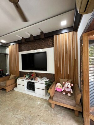 Living Room in 3 BHK Villa at Thaltej – for Sale
