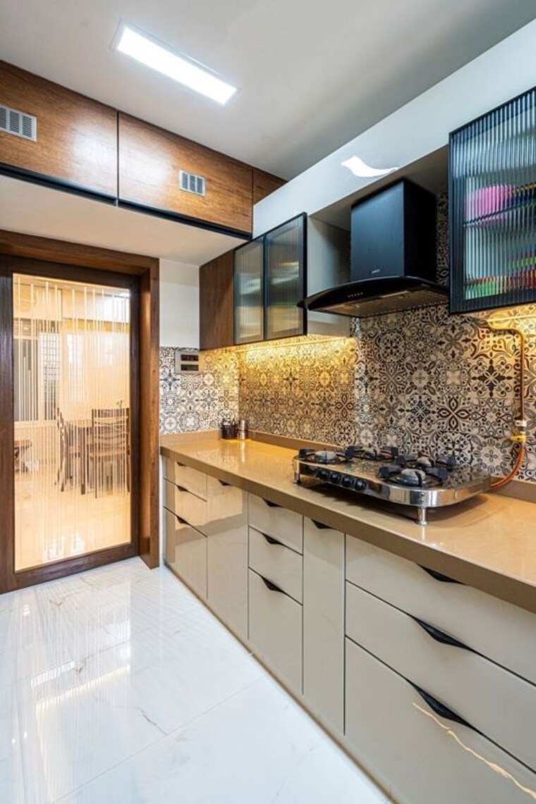 Kitchen, west yakkara 3 Bedroom 1300 Sq.Ft. Villa In West Yakkara Palakkad 10665743
