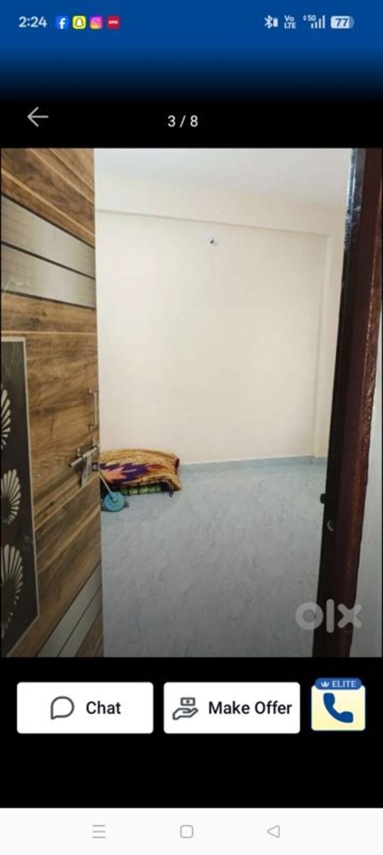 Bedroom, kumar-classic 1 RK 400 Sq.Ft. Apartment In Aundh Pune 10665819