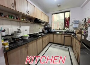 Kitchen in 3 BHK Apartment at Unitech Woodstock Floors, Sector 50 – for Rent