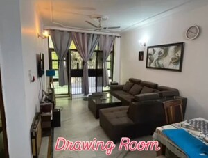 Living Room in 3 BHK Apartment at Unitech Woodstock Floors, Sector 50 – for Rent