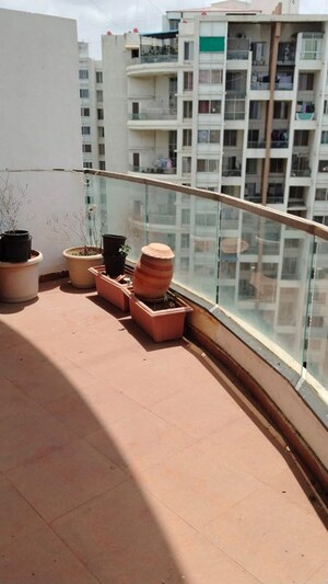 Balcony in 2 BHK Apartment at Ravinanda Skylights, Wagholi – for Rent
