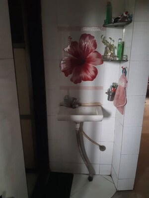 Bathroom in 1 BHK Apartment at Mahavir Varsha, Ghansoli – for Rent