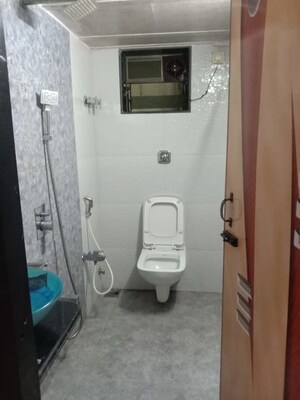 Bathroom in 1 BHK Apartment at Mahavir Tower Ghansoli, Ghansoli – for Rent