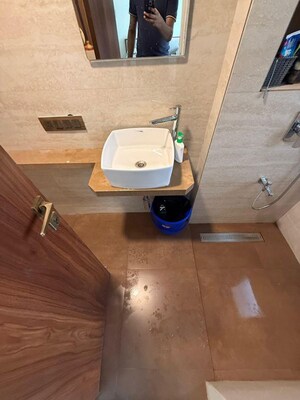 Bathroom in 3 BHK Apartment at Surbhi CHS Andheri West, Andheri West – for Rent