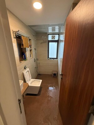 Bathroom in 3 BHK Apartment at Surbhi CHS Andheri West, Andheri West – for Rent