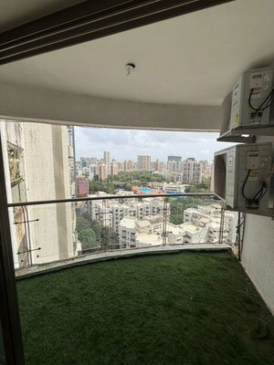 Balcony in 3 BHK Apartment at Cosmopolis Tower, Andheri West – for Rent