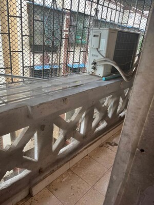 Balcony in 1 RK Apartment at Prabhu Dham Apartment, Ghansoli – for Rent