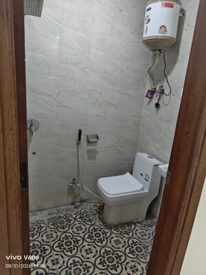 Bathroom in 3 BHK Builder Floor at Chattarpur – for Rent