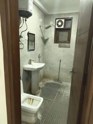 Bathroom in 3 BHK Builder Floor at Chattarpur – for Rent