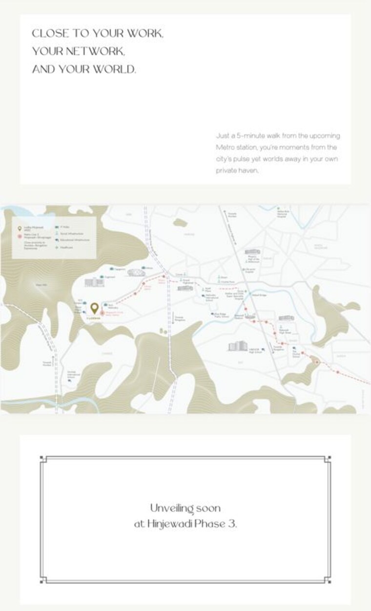 Map Location, lodha-sylvan 2 Bedroom 836 Sq.Ft. Apartment In Hinjewadi Phase 3 Pune 10666169