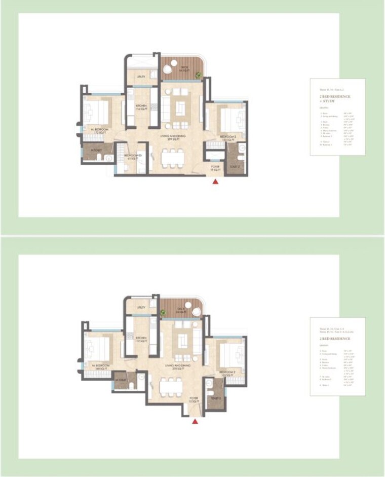 Floor Plan, lodha-sylvan 2 Bedroom 836 Sq.Ft. Apartment In Hinjewadi Phase 3 Pune 10666169