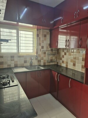 Kitchen in 3 BHK Apartment at DSR White Waters, Gunjur – for Rent