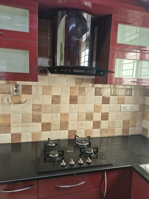 Kitchen in 3 BHK Apartment at DSR White Waters, Gunjur – for Rent