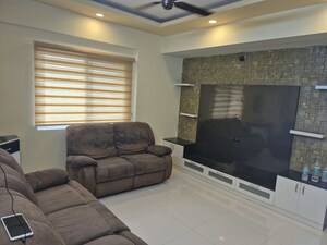 Living Room in 3 BHK Apartment at DSR White Waters, Gunjur – for Rent