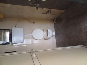 Bathroom in 1 BHK Apartment at Krishna Heights Ghansoli, Ghansoli – for Rent