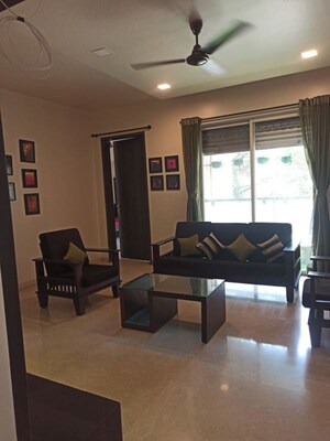 Living Room in 3 BHK Apartment at Pristine Royale, Aundh – for Rent