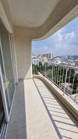 Balcony in 2.5 BHK Apartment at Patil Nagar – for Rent