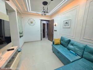 Living Room in 1 BHK Apartment at Ashar Edge, Pokhran Road No Two – for Rent
