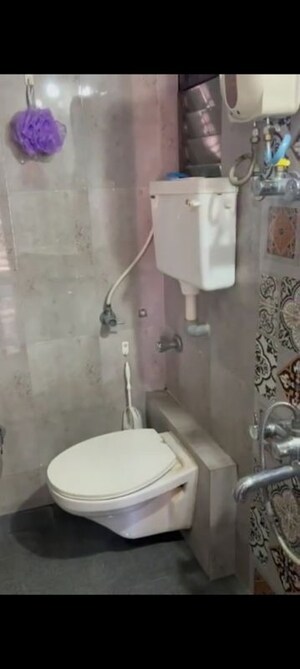 Bathroom in 1 BHK Apartment at MM Ocean Pearl, Virar West – for Rent