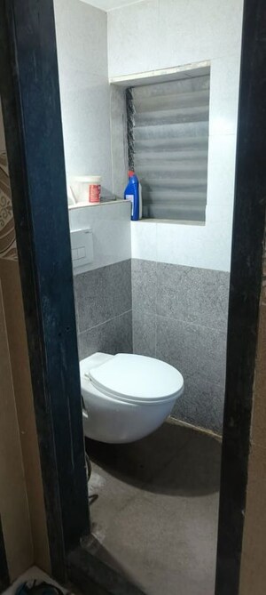 Bathroom in 1 BHK Apartment at Vasant Leela Apartment, Ghodbunder Road – for Rent