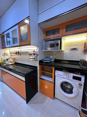 Kitchen in 2 BHK Apartment at Runwal Greens, Mulund West – for Sale