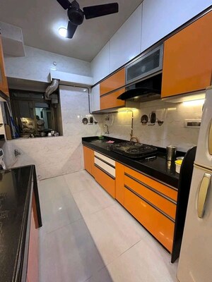 Kitchen in 2 BHK Apartment at Runwal Greens, Mulund West – for Sale