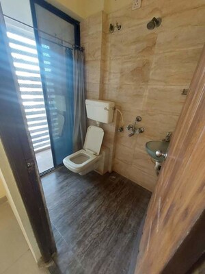 Bathroom in 3 BHK Apartment at Mahavir Tower Ghansoli, Ghansoli – for Rent