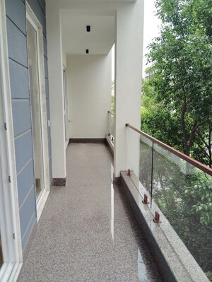Balcony in 3 BHK Builder Floor at Sarvodaya Enclave – for Rent
