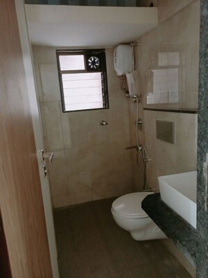 Bathroom in 2 BHK Apartment at Poonam Park View, Virar West – for Rent