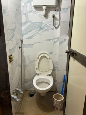 Bathroom in 2 BHK Apartment at Mahavir Tower Ghansoli, Ghansoli – for Rent